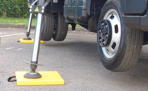 Hi-Viz Outrigger Pad for Van Mounted Platform